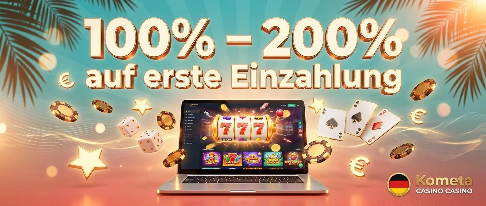100% – 200%auf erste Einzahlung